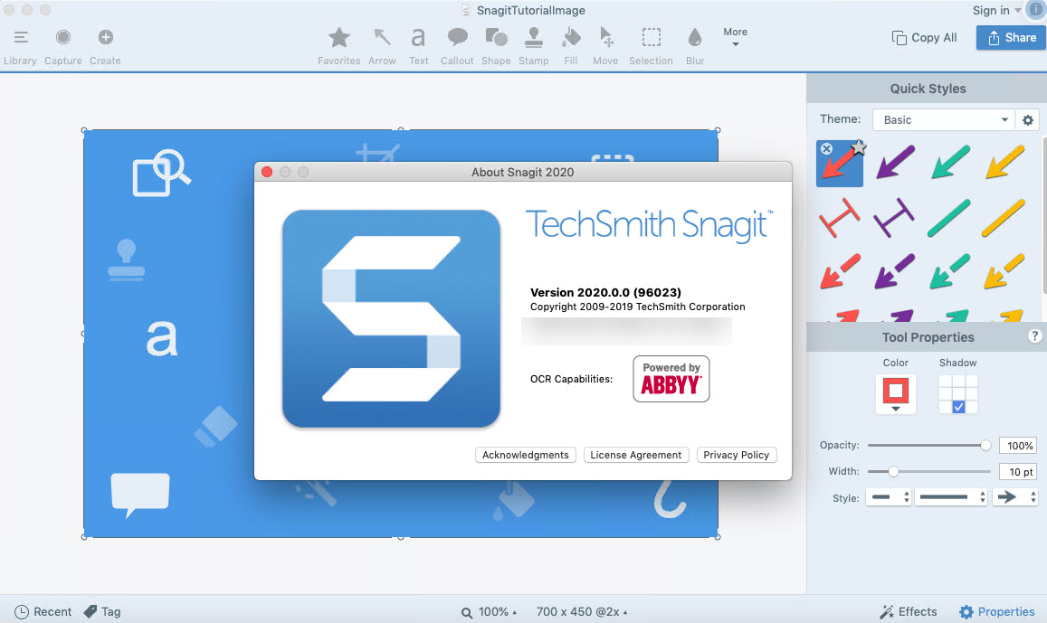 how to find snagit license key